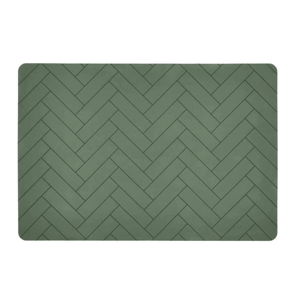 Zelena silikonska preproga Södahl Tiles, 33 x 48 cm
