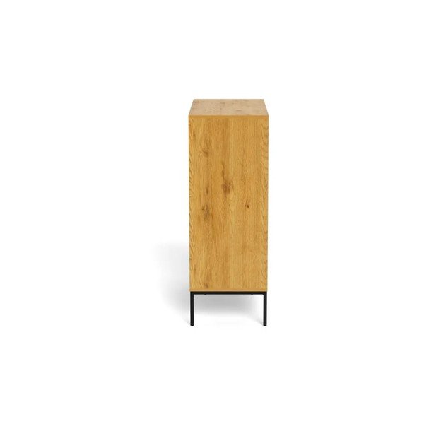 Komoda v hrastovem dekorju v naravni barvi 80x110x40 cm Palmdale – Actona-image-3