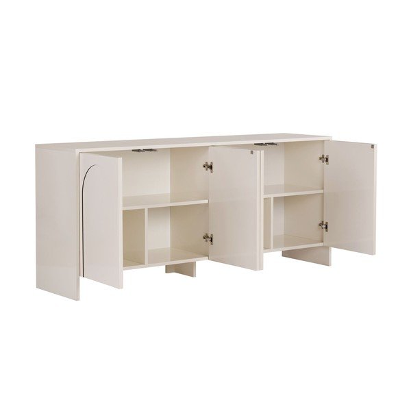 Kremno bela komoda 180x80x45 cm Arlen  – Kalune Design-image-4