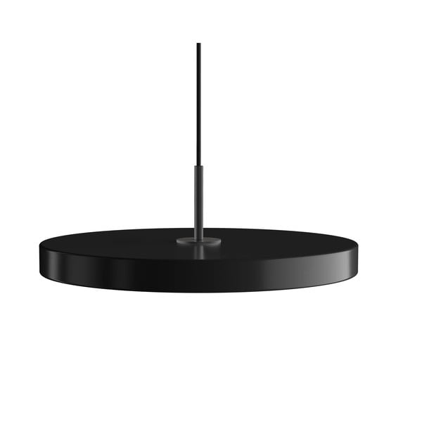 Črna LED zatemnitvena viseča svetilka s kovinskim senčnikom ø 43 cm Asteria Plus Medium – UMAGE