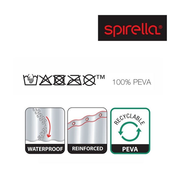 Zavesa za tuš 180x200 cm Bio – Spirella-image-1