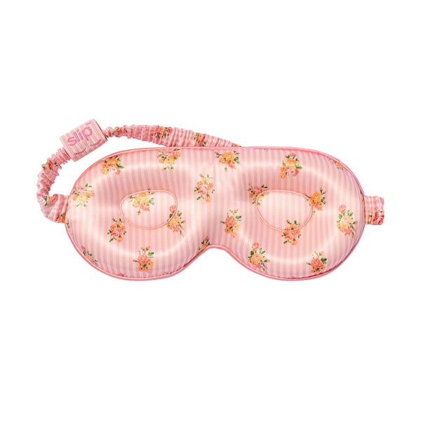 Oranžno-rožnata svilena maska za spanje Contour Petal – slip