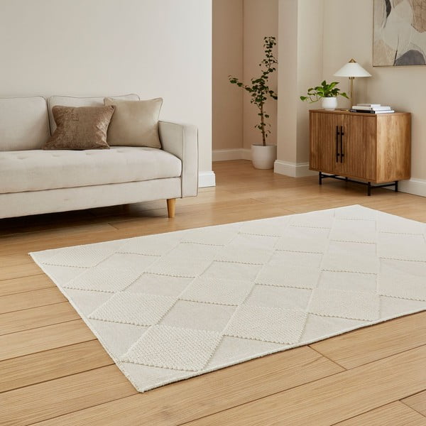 Kremno bela pralna preproga 160x230 cm Lyna Cream – Think Rugs-image-2
