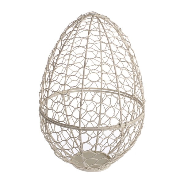Dekorativna kovinska košara v obliki jajca Dakls Velikonočno jajce, višina 26 cm