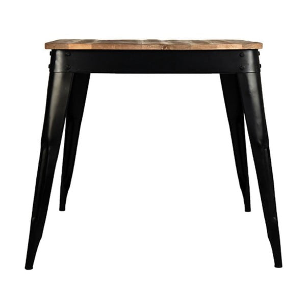 Jedilna miza z zgornjim delom iz mangovega lesa LABEL51 Luik, 75 x 75 cm