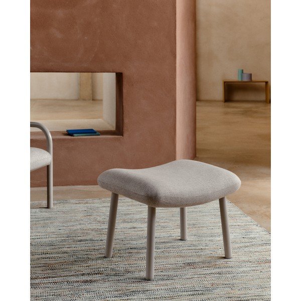 Bež tabure Inari – Kave Home-image-1