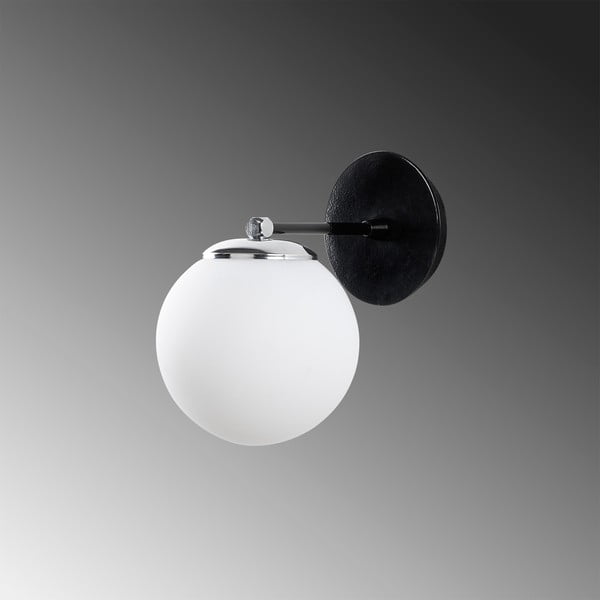 Črno-bela stenska svetilka Opviq lights My Legend-image-1