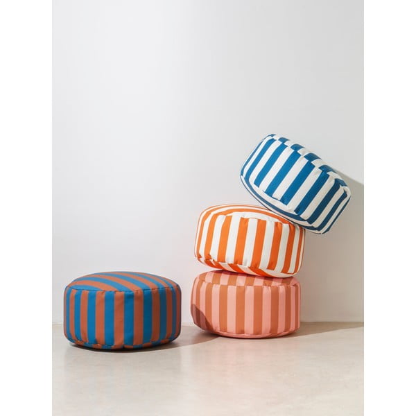 Rožnat/rjav tabure Stripes – Really Nice Things-image-1