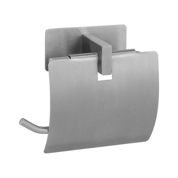 Držalo za toaletni papir iz nerjavečega jekla v mat srebrni barvi z namestitvijo brez vrtanja Genova – Wenko-image-2