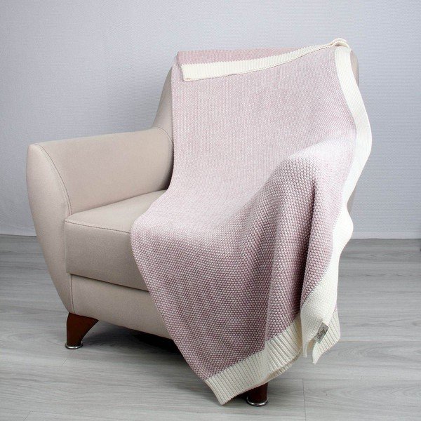 Roza bombažno posteljno pregrinjalo Homemania Decor Clen, 130 x 170 cm-image-1