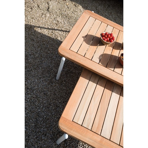 Vrtna mizica iz masivnega tika 75x120 cm Omer – Diphano-image-1