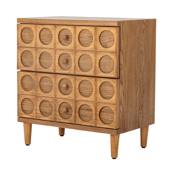 Komoda v dekorju jelke v naravni barvi 56x61x35 cm Vester – Bloomingville