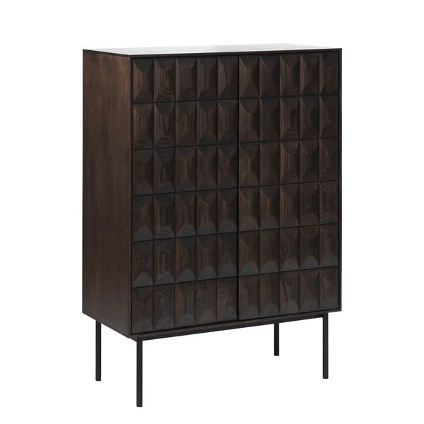 Temno rjava omarica 90x130 cm Latina – Unique Furniture-image-4