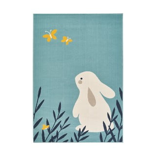 Otroška modra preproga Zala Living Design Bunny Lottie, 120 x 170 cm
