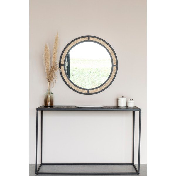 Stensko ogledalo ø 76 cm Aida – White Label-image-4