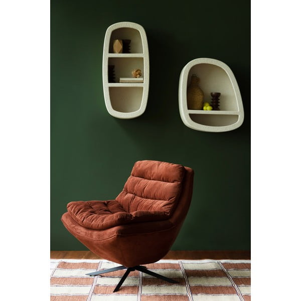 Kremno bela večnivojska polica 23 cm Veda – Dutchbone-image-1