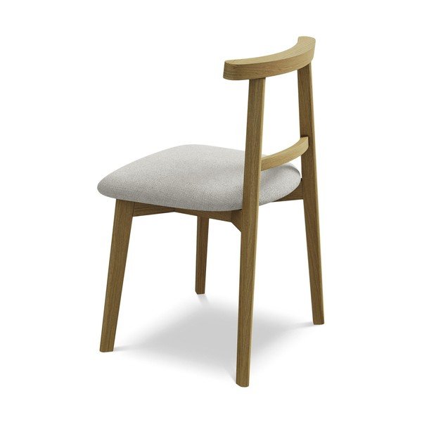 Svetlo siv jedilni stol iz masivnega lesa Ohelo – Makamii-image-3