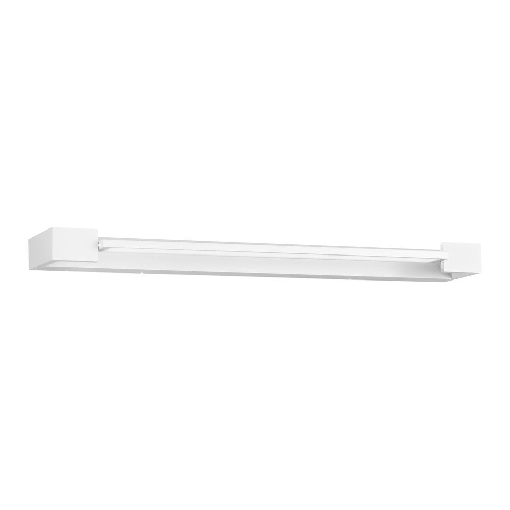 Mat bela aluminijasta LED stenska svetilka Arga