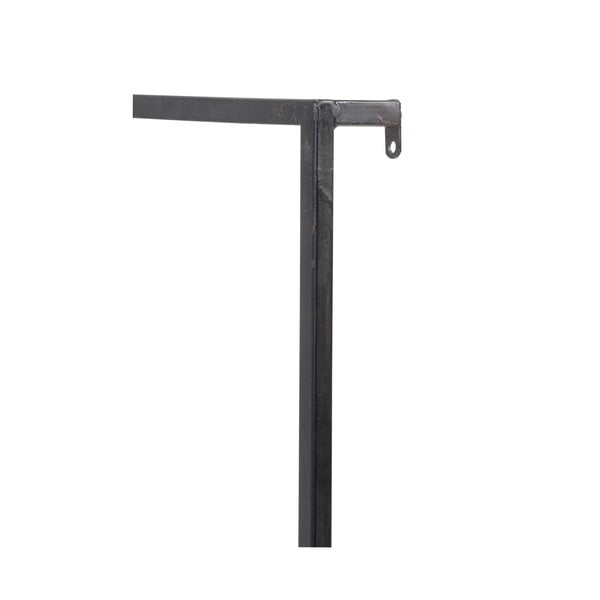 Mat črna polica iz lesa jelke Maddison - Light & Living-image-2