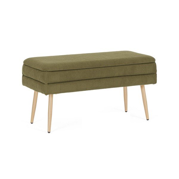 Zelena oblazinjena klop Olga – Bizzotto-image-2