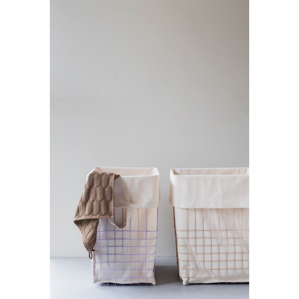 Vijoličen kovinski/tekstilni koš za perilo 64 l Store-It – Mette Ditmer Denmark-image-1