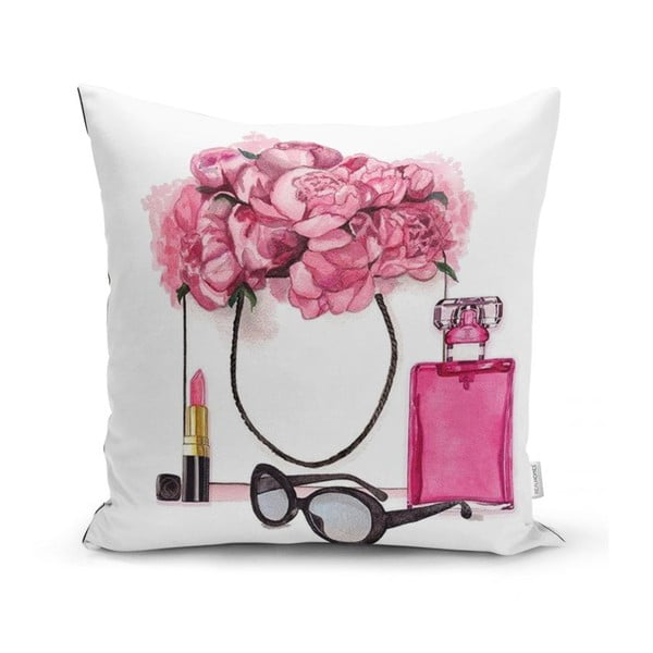 Prevleka za vzglavnik Minimalist Cushion Covers Pink Flowers and Perfume, 45 x 45 cm