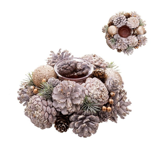 Plastičen/steklen svečnik – Casa Selección-image-1