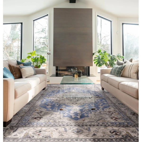 Modra preproga 200x290 cm Sovereign – Asiatic Carpets-image-1