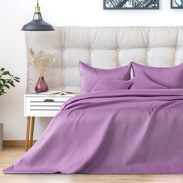 Svetlo vijolično posteljno pregrinjalo DecoKing Carmen, 210 x 170 cm