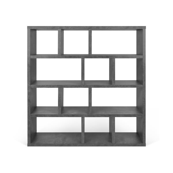 Siv regal v betonskem dekorju 150x159 cm Berlin – TemaHome