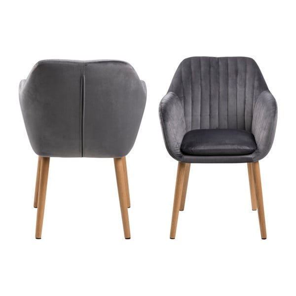 Temno siv jedilni stol Actona Emilia Vic-image-3