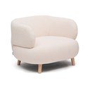 Bež fotelj iz tkanine bouclé Luisa – Kave Home