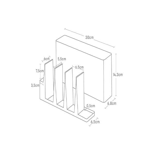 Kovinsko stojalo za kuhinjske pripomočke Tower – YAMAZAKI-image-4