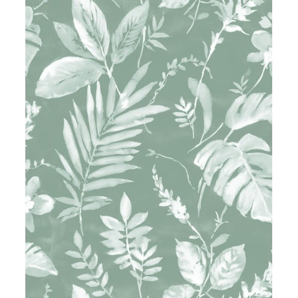 Tapeta iz flisa 10 m x 53 cm Green Leaves – Vavex