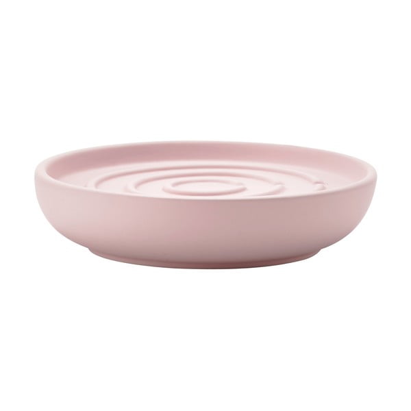 Rožnat porcelanast podstavek za milo Nova – Zone