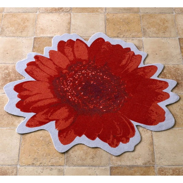Posebna preproga - rdeč cvet, 100 cm