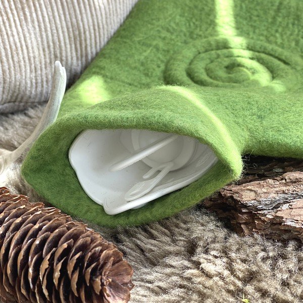 Termofor s prevleko iz 100 % merino volne Classic - Hugo Frosch-image-1