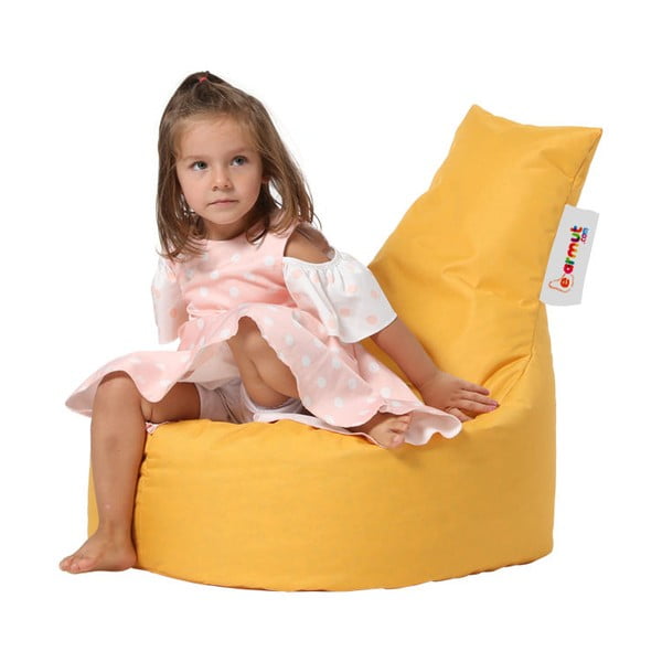 Rumena otroška vreča za sedenje Baton – Floriane Garden-image-1