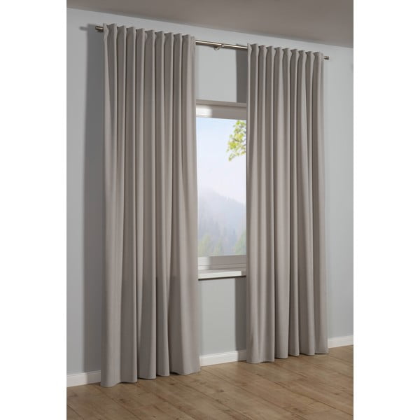 Siva zavesa 135x245 cm Kord – Sehlbach-image-1