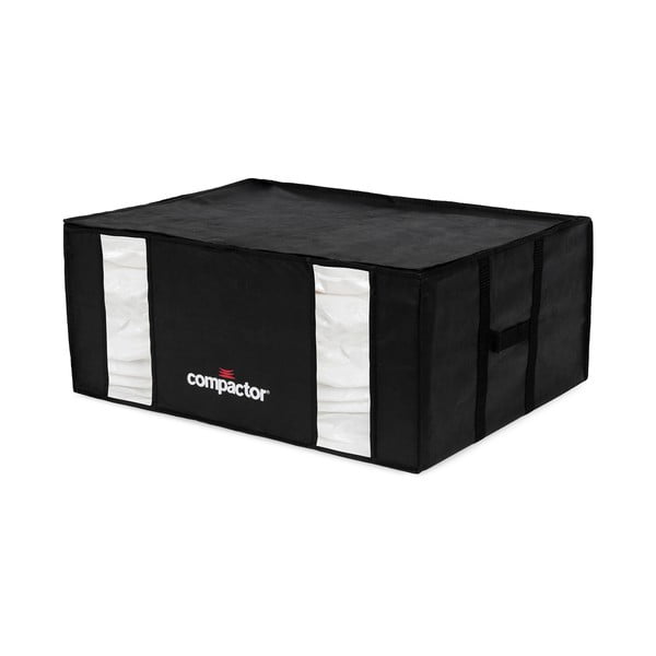 Črna škatla za shranjevanje z vakuumsko vrečo Compactor Black Edition, prostornina 210 l