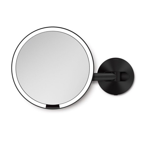 Stensko/kozmetično ogledalo z lučjo/povečevalno (5x povečava) 8x23 cm Sensor – simplehuman-image-3