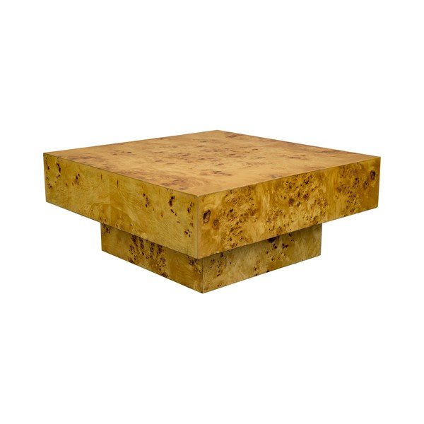 Klubska mizica v orehovem dekorju v naravni barvi 90x90 cm Quinn – Dutchbone-image-2