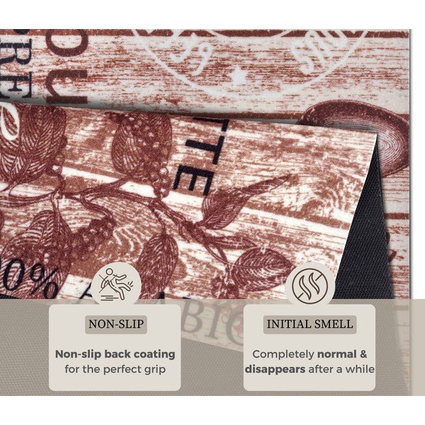 Rjava kuhinjska preproga Hanse Home Delicious Coffee, 67 x 180 cm-image-4