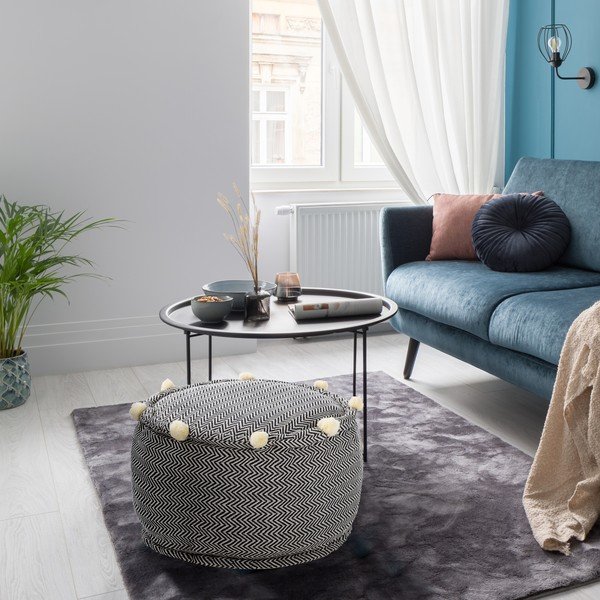 Črno-bel tabure Canazei – Tomasucci-image-1