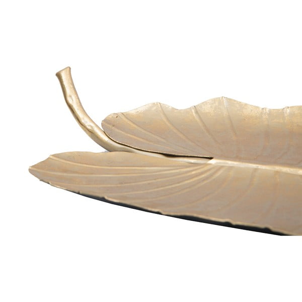 Dekoracija v zlati barvi Mauro Ferretti Leaf, 35,5 x 23 cm-image-4