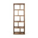 Regal v orehovem dekorju v naravni barvi 70x198 cm Berlin – TemaHome