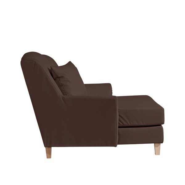 Max Winzer Judith temno rjava imitacija usnja, lounge stol-image-2