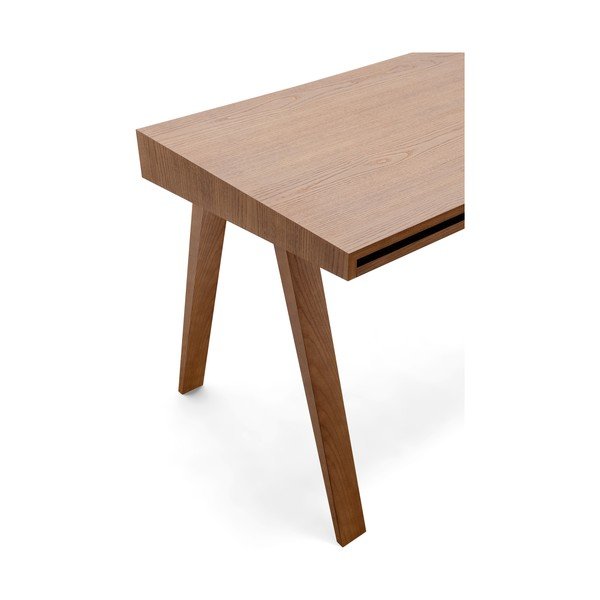 Rjava miza z nogami iz jesenovega lesa EMKO, 80 x 70 cm-image-4