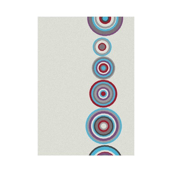 Bela preproga Universal Boras Krogi, 57 x 110 cm
