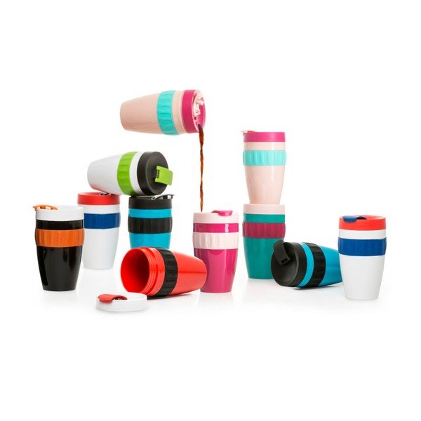 Črno-oranžni lonček Sagaform To Go, 400 ml-image-1